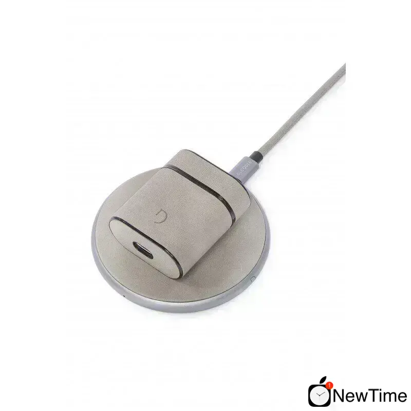 Шкіряний чохол Decoded for AirPods Stone Grey (D9APC2GY)